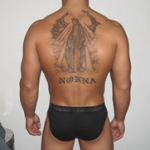 Michael Biserta hot back underwear tat