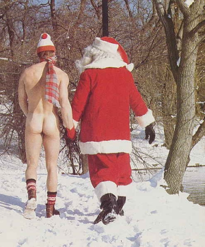 Horny Santa with sexy elf