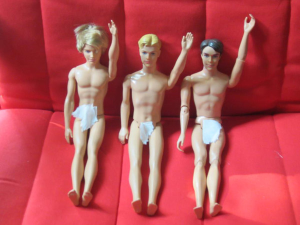 Ken dolls in support of Prince Harry