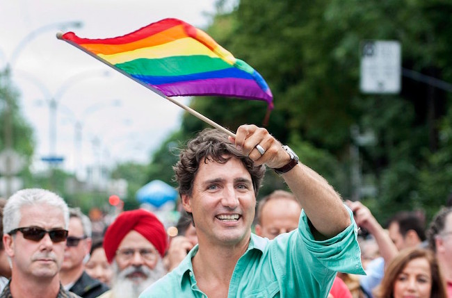 Gay Justin Trudeau