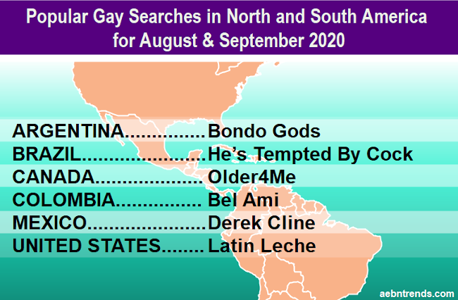 Popular Gay Searches for Porn in North America