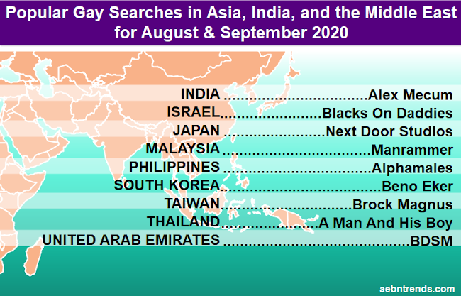 Top gay porn searches in Asia